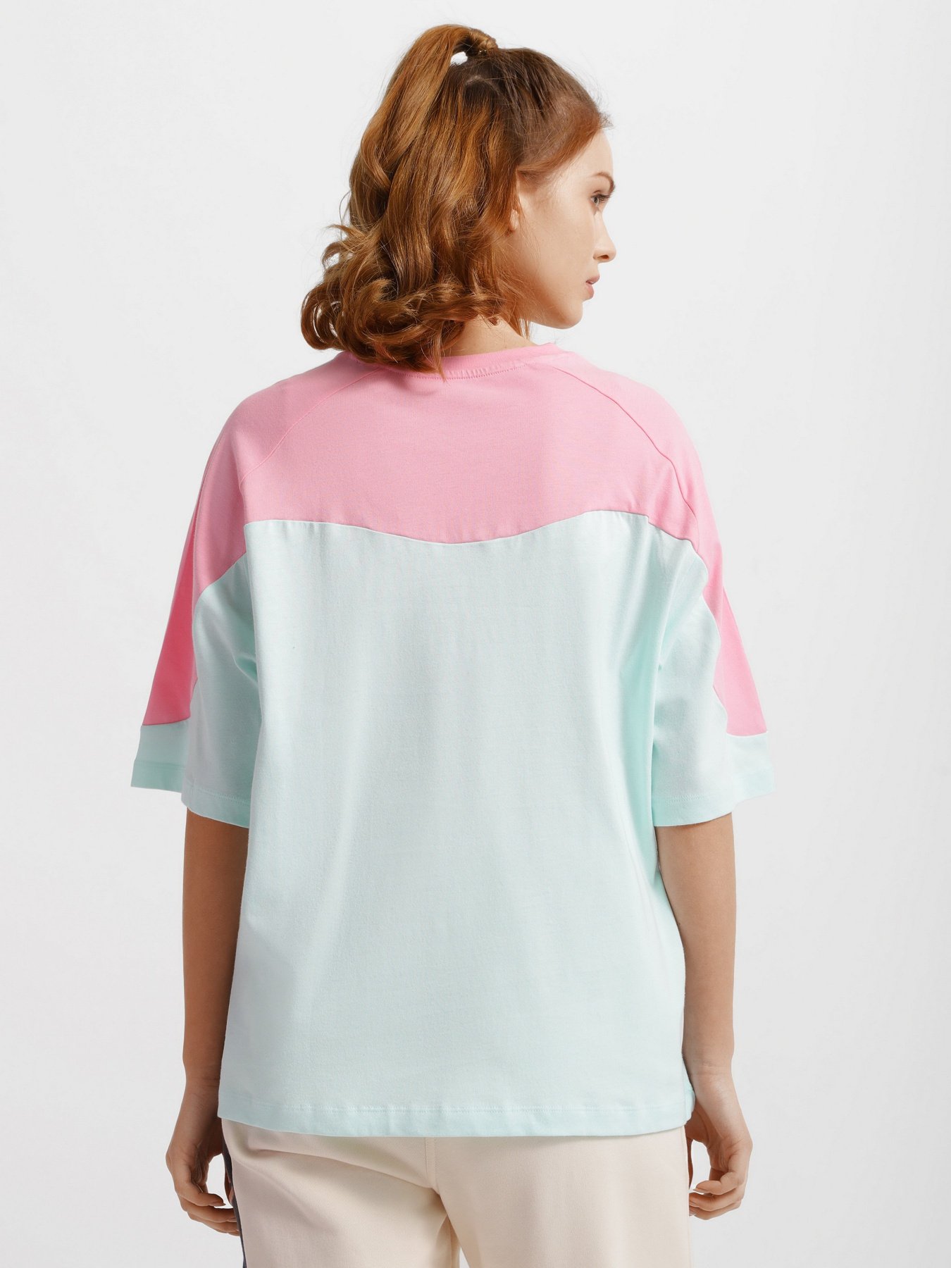 Футболка Adidas Essentials Colorblock Boyfriend модель HD6785 Фото