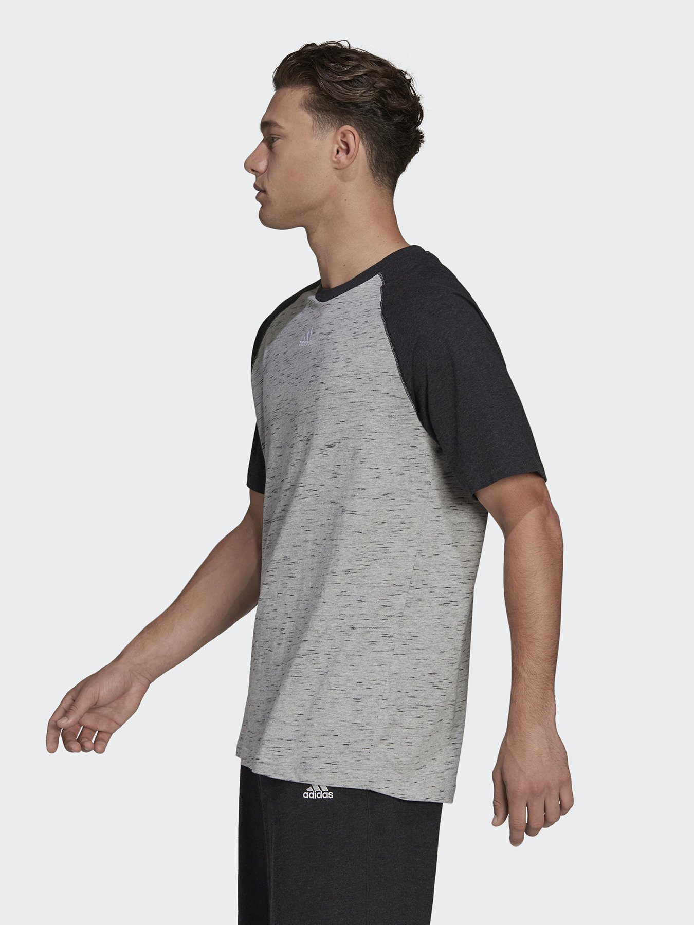 Футболка Adidas Essentials Mélange Raglan модель HE1796 Фото