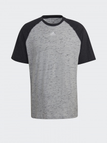 Футболка Adidas Essentials Mélange Raglan модель HE1796 Фото