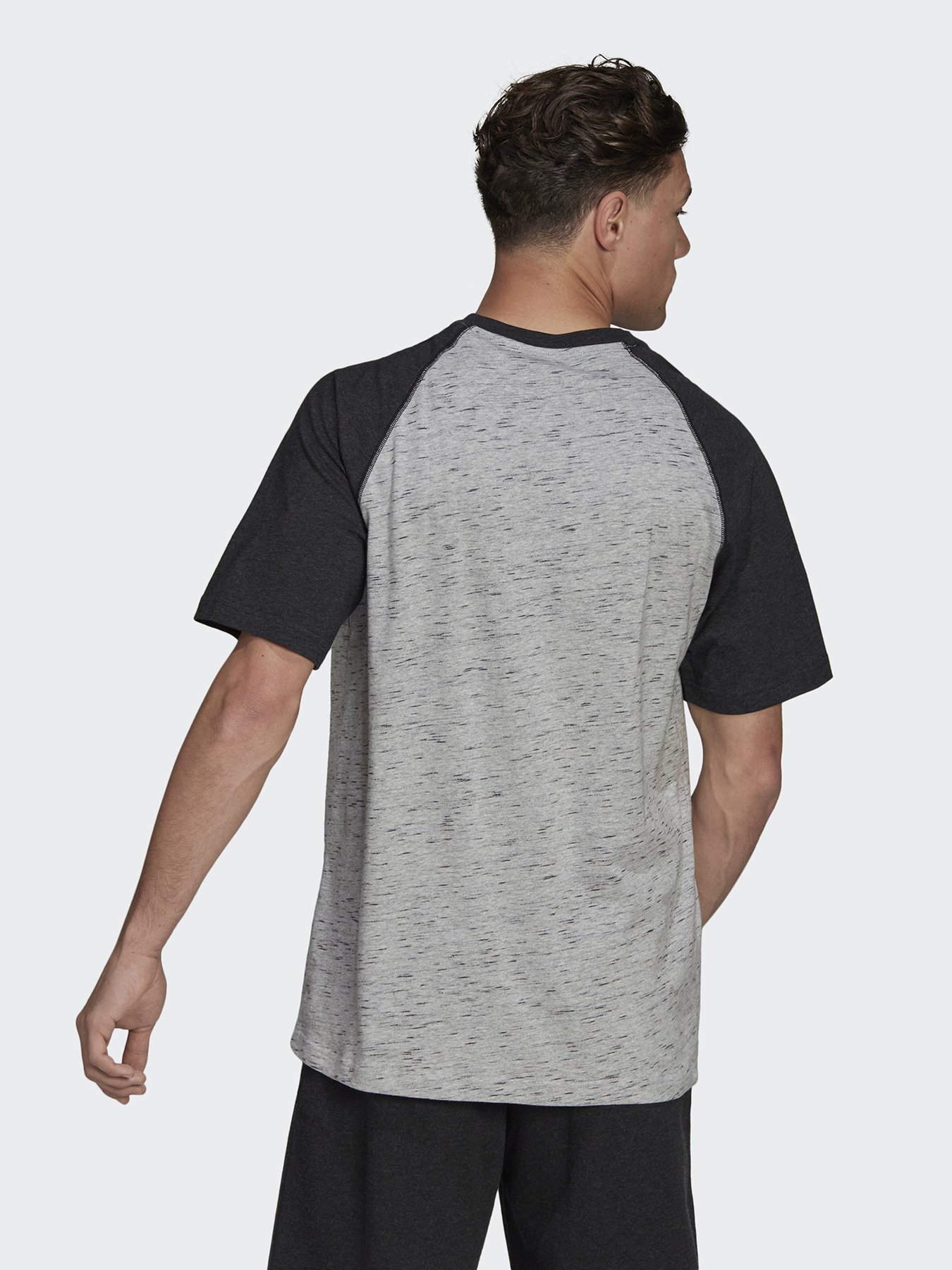 Футболка Adidas Essentials Mélange Raglan модель HE1796 Фото