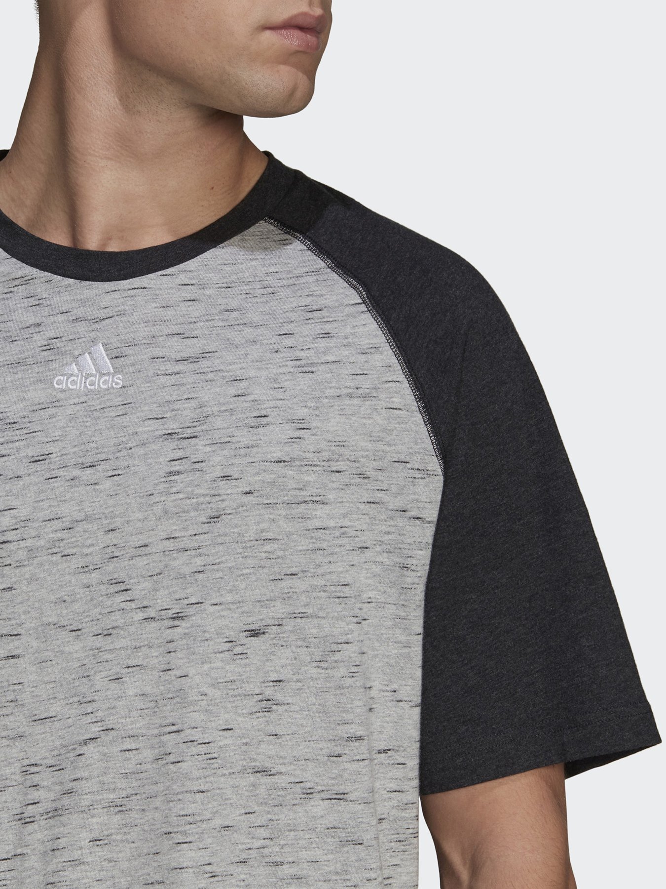 Футболка Adidas Essentials Mélange Raglan модель HE1796 Фото