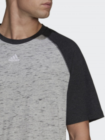 Футболка Adidas Essentials Mélange Raglan модель HE1796 Фото