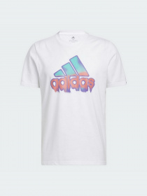 Футболка Adidas Summer Heat Badge of Sport Graphic модель HE4812 Фото