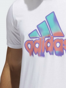 Футболка Adidas Summer Heat Badge of Sport Graphic модель HE4812 Фото