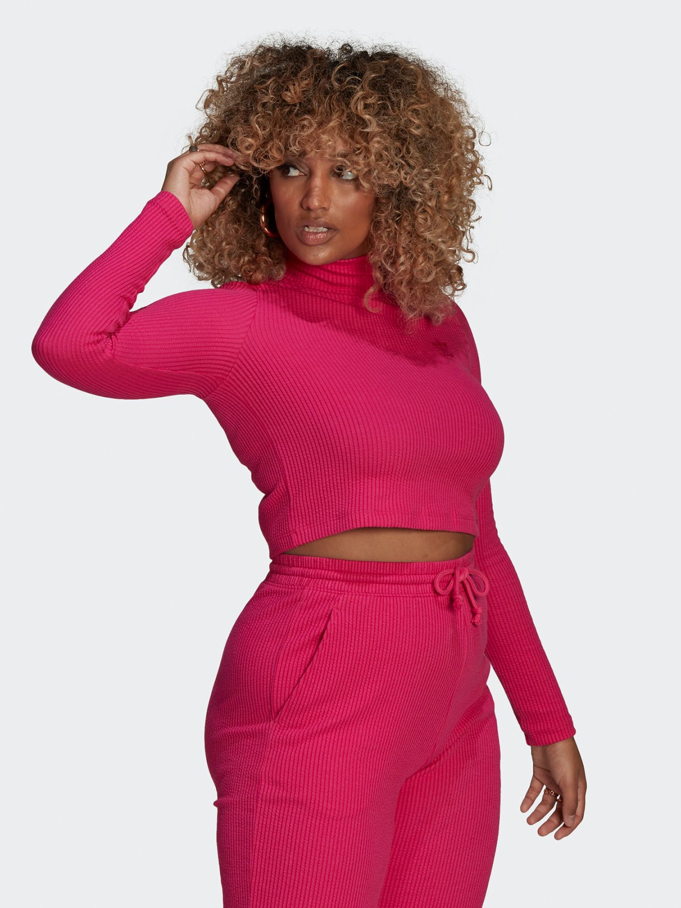 Лонгслів Adidas Cropped Rib модель HE6906 Фото