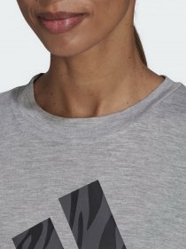 Спортивна футболка Adidas Aeroready Designed To Move Tiger-Print модель HF4638 Фото