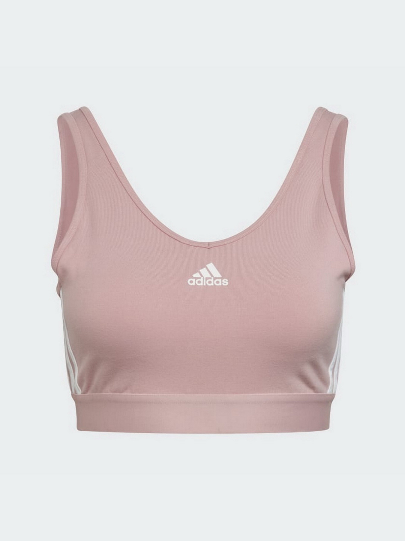 Топ спортивный Adidas Essentials 3-Stripes модель HF7229 Фото