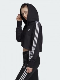 Худі Adidas Originals Cropped модель ED7554 Худі Adidas Originals Cropped модель ED7554 Фото