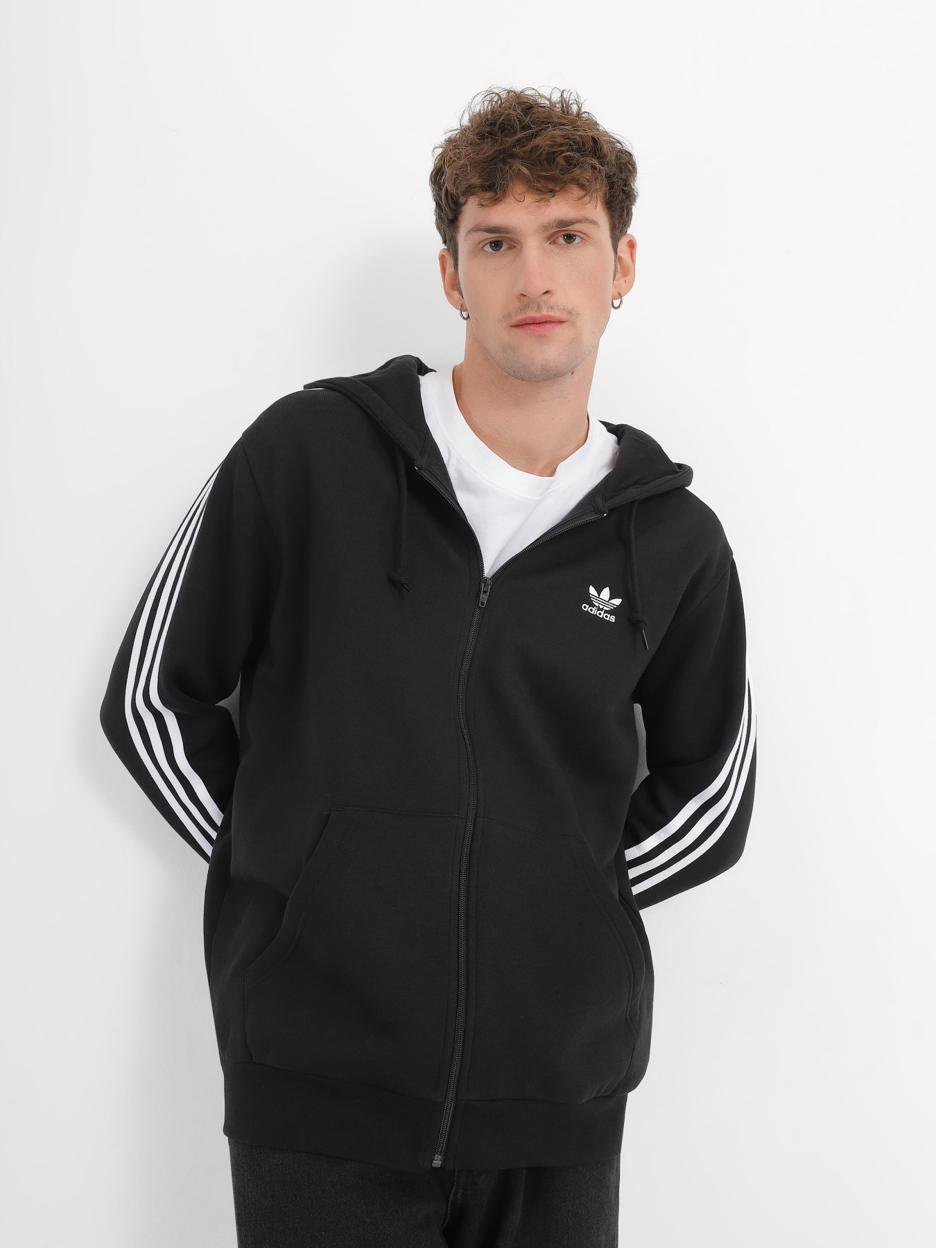 Кофта спортивная Adidas 3-Stripes модель DV1551 Фото