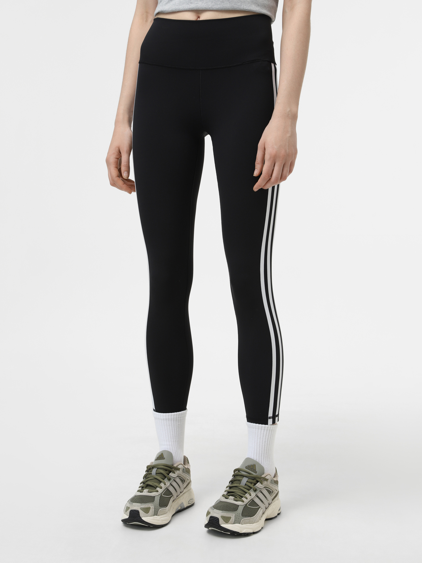 Леггинсы спортивные Adidas Believe This 2.0 3-Stripes модель FJ7181 Фото