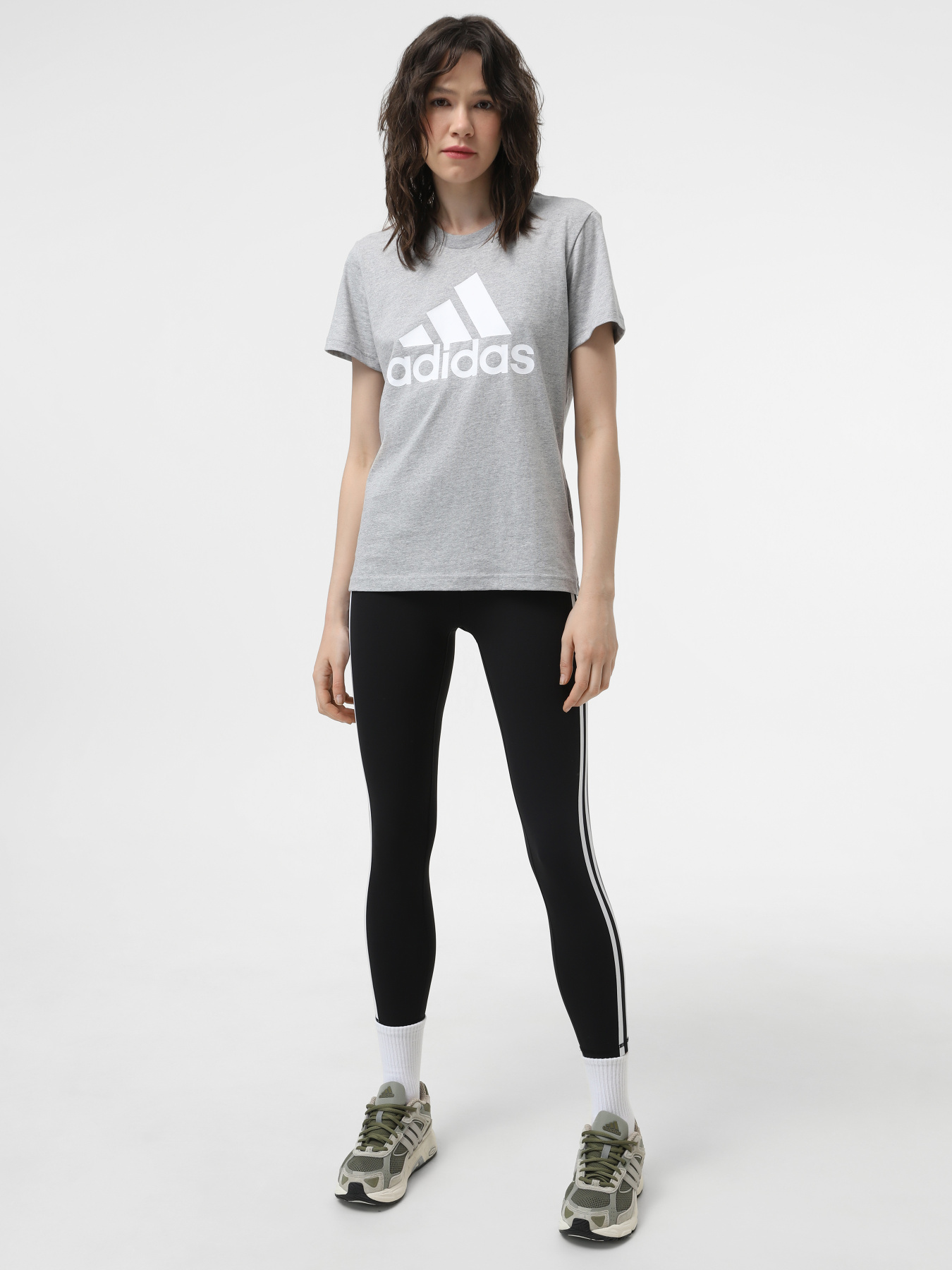 Леггинсы спортивные Adidas Believe This 2.0 3-Stripes модель FJ7181 Фото