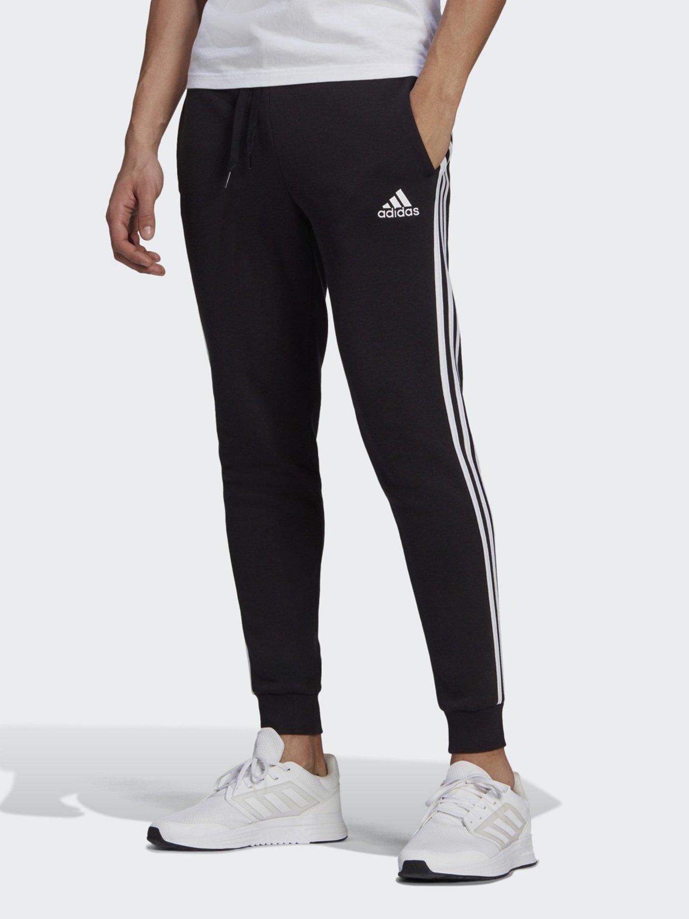Штаны спортивные Adidas Essentials 3-Stripes Sportswear модель GM1089 Фото