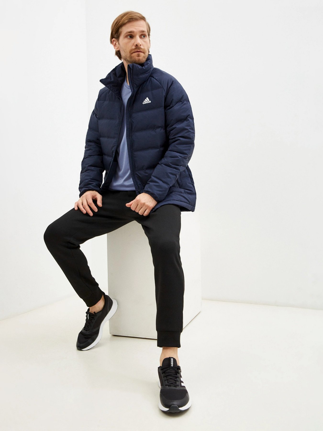 Пуховик Adidas Helionic Mid Length Down модель GT9198 Фото