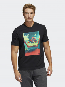 Футболка Adidas SUMMER HEAT Badge of Sport модель HE2302 Фото