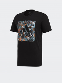 Футболка Adidas DOODLE BOS модель FN1753 Фото