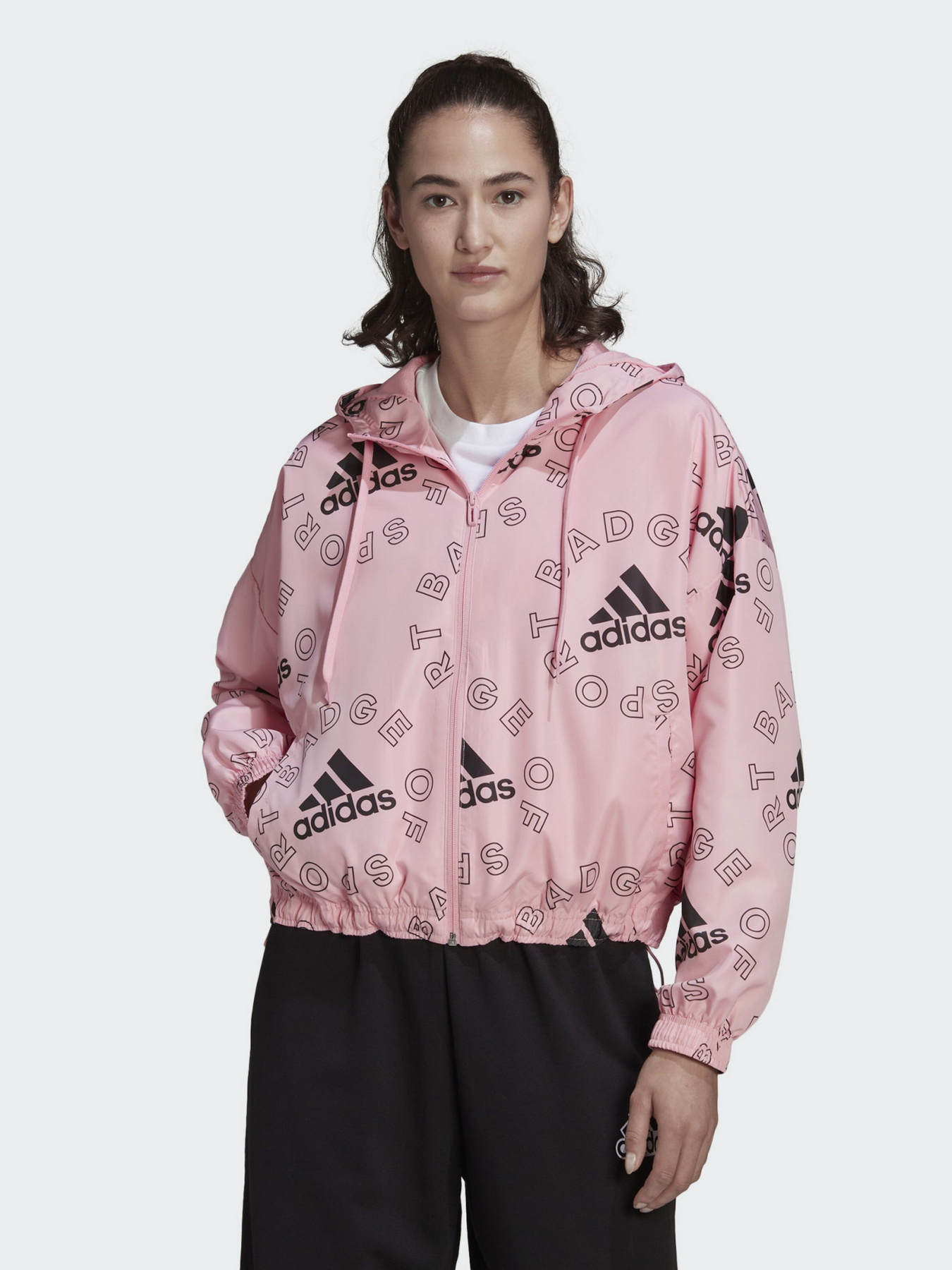 Ветровка Adidas  Essentials Logo Allover Print модель HC9185 Фото