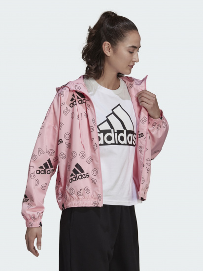 Вітровка adidas  Essentials Logo Allover Print модель HC9185 — фото 3 - INTERTOP