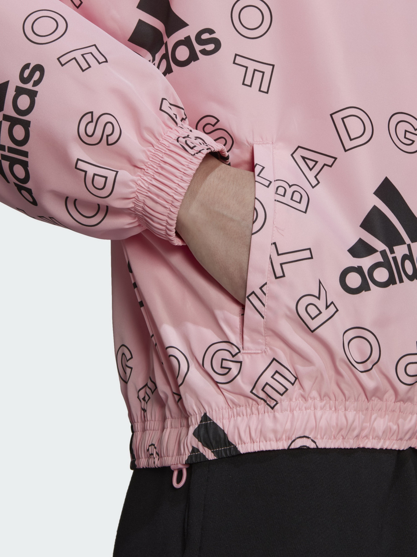 Вітровка Adidas  Essentials Logo Allover Print модель HC9185 Фото