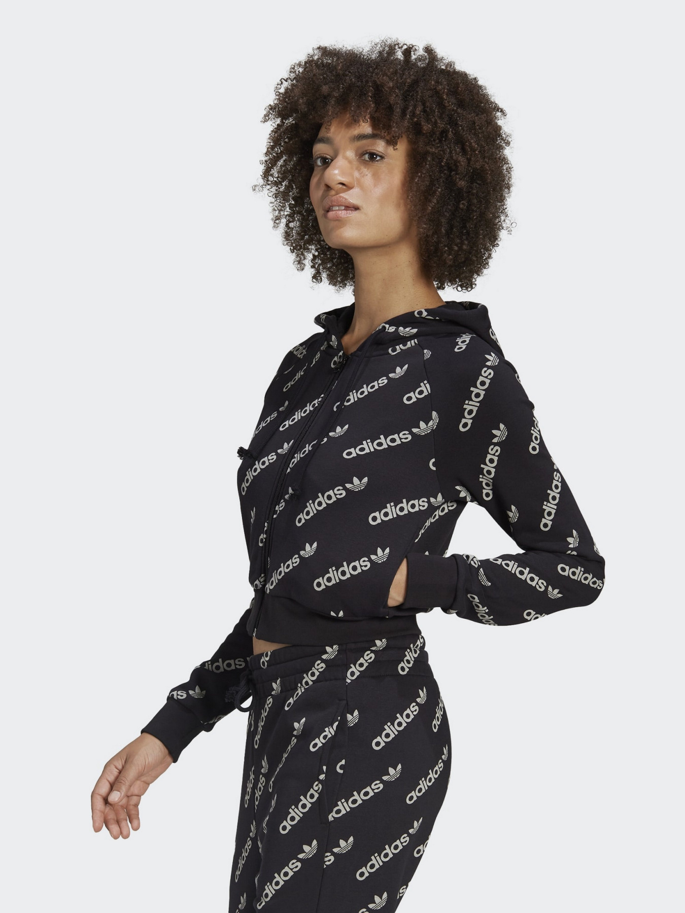 Кофта спортивная Adidas Cropped Monogram Track модель HM4889 Фото