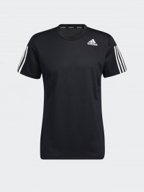 Спортивная футболка Adidas Primeblue Aeroready 3 Stripes модель GQ2159 Фото