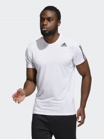 Футболка спортивна Adidas Primeblue Aeroready 3 Stripes модель H16877 Фото