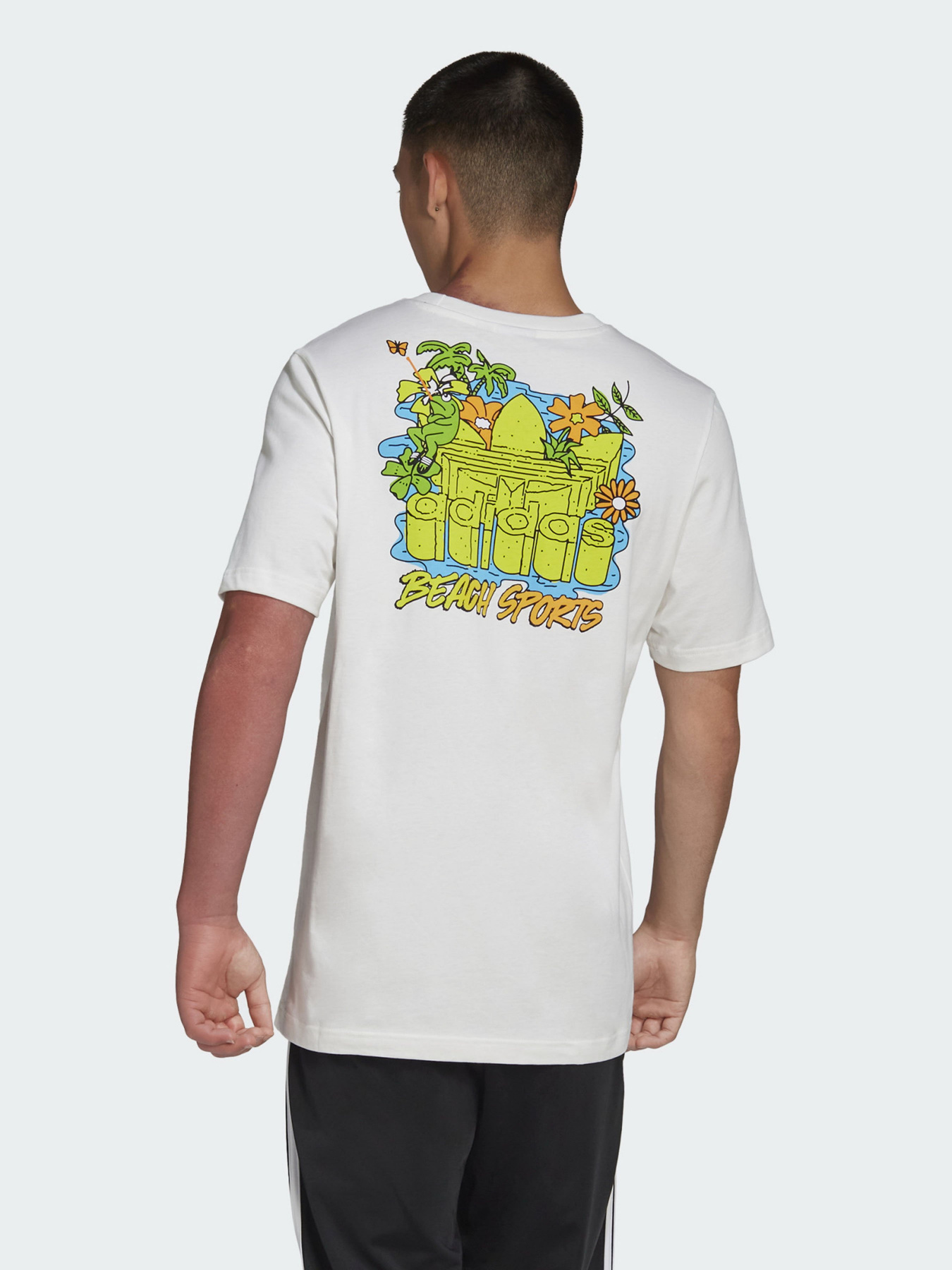 Футболка Adidas Graphic Stoked Fish Flowers модель HC7143 Фото