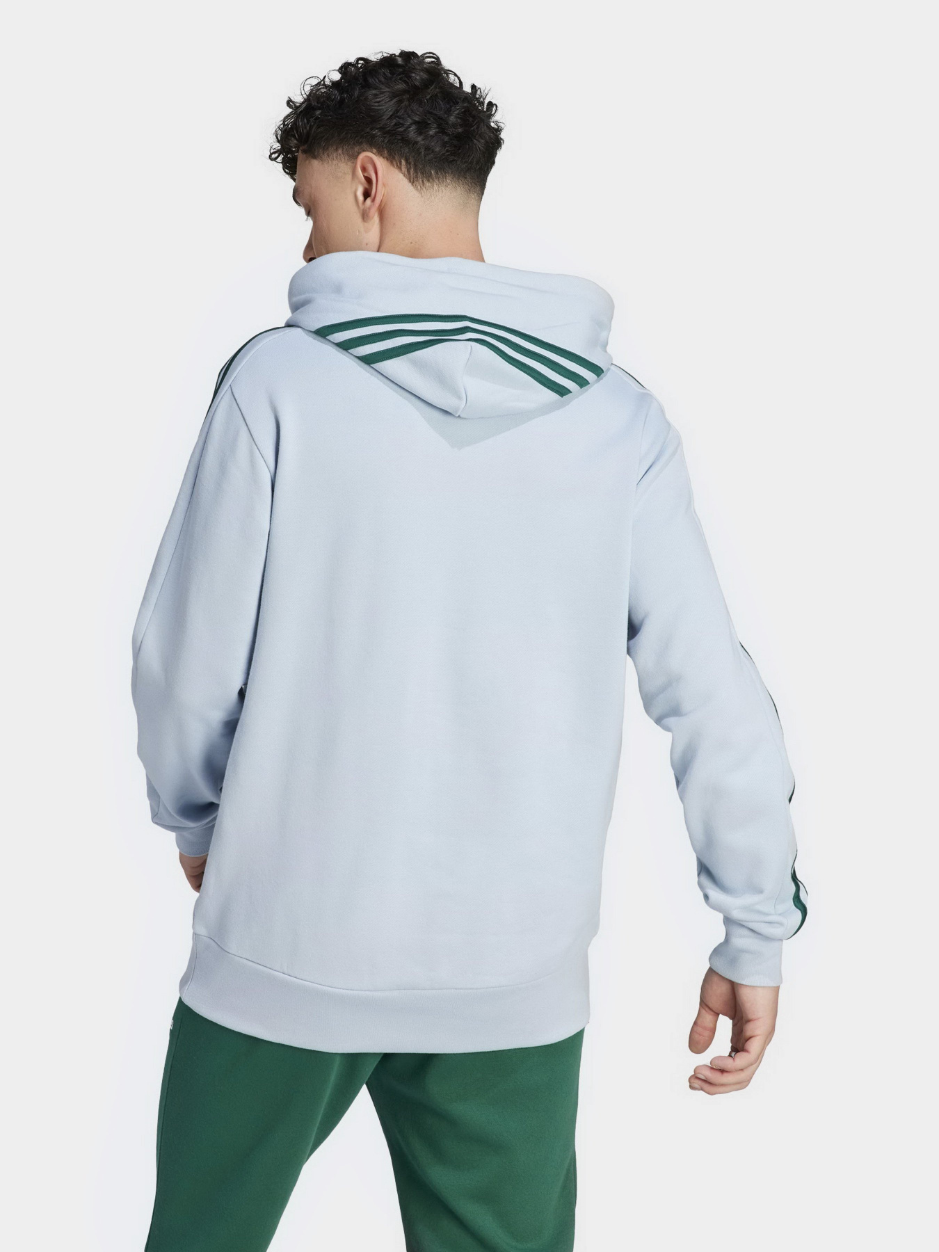 Худи Adidas Essentials French Terry 3-Stripes модель IJ8680 Фото