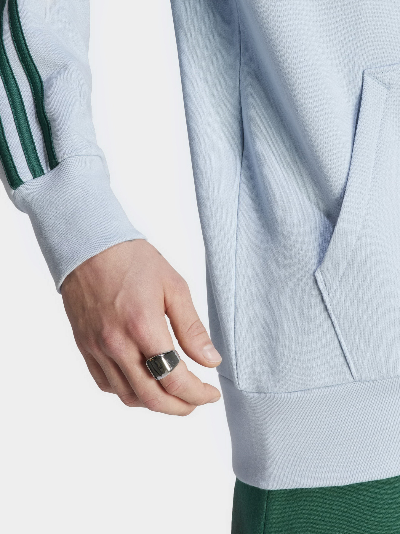 Худи Adidas Essentials French Terry 3-Stripes модель IJ8680 Фото