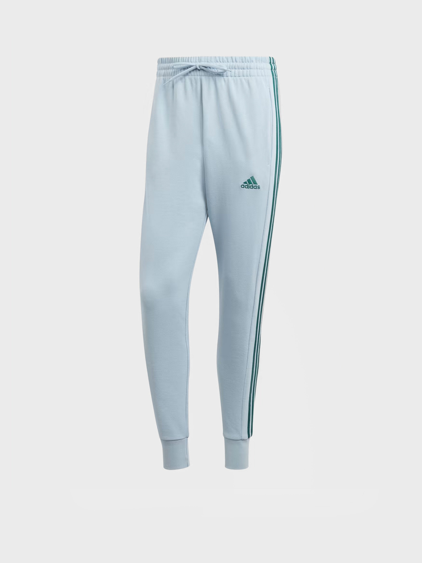 Штаны спортивные Adidas Essentials French Terry Tapered Cuff 3-Stripes модель IJ8700 Фото