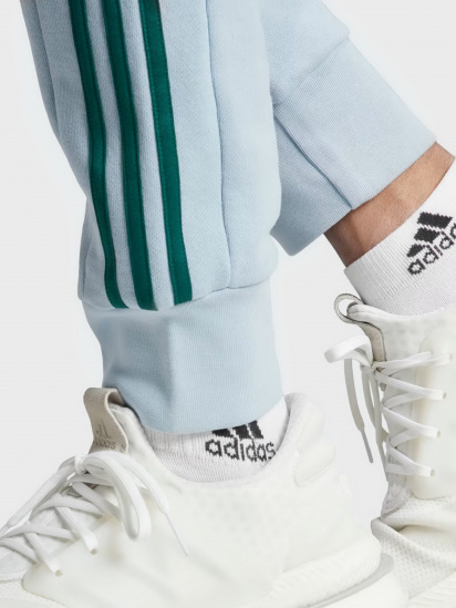 Штани спортивні adidas Essentials French Terry Tapered Cuff 3-Stripes модель IJ8700 — фото 4 - INTERTOP