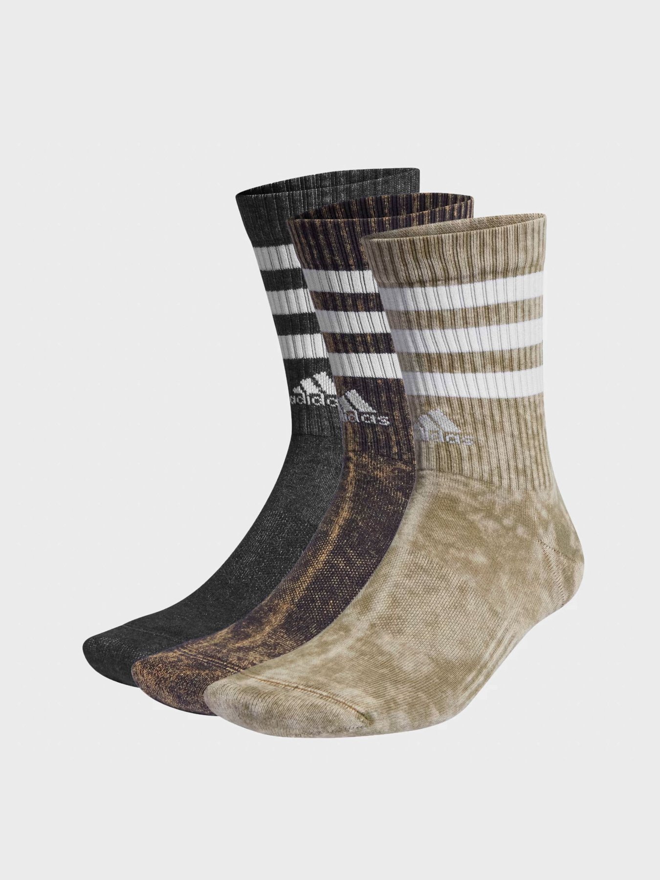 Набор носков Adidas 3 Stripes Stonewash Crew модель IB3270 Фото