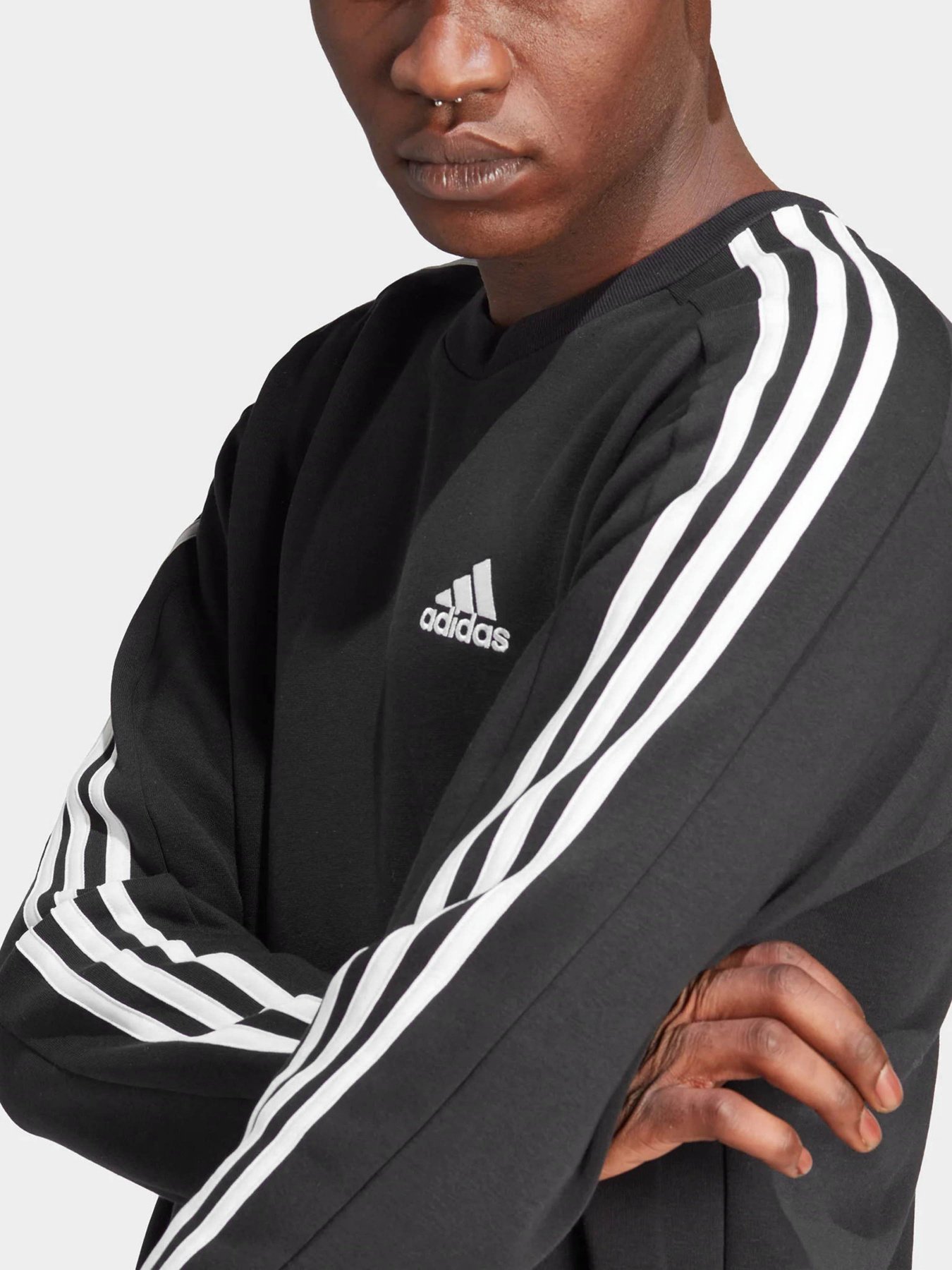 Світшот Adidas ESSENTIALS FLEECE 3-STRIPES модель IB4027 Фото