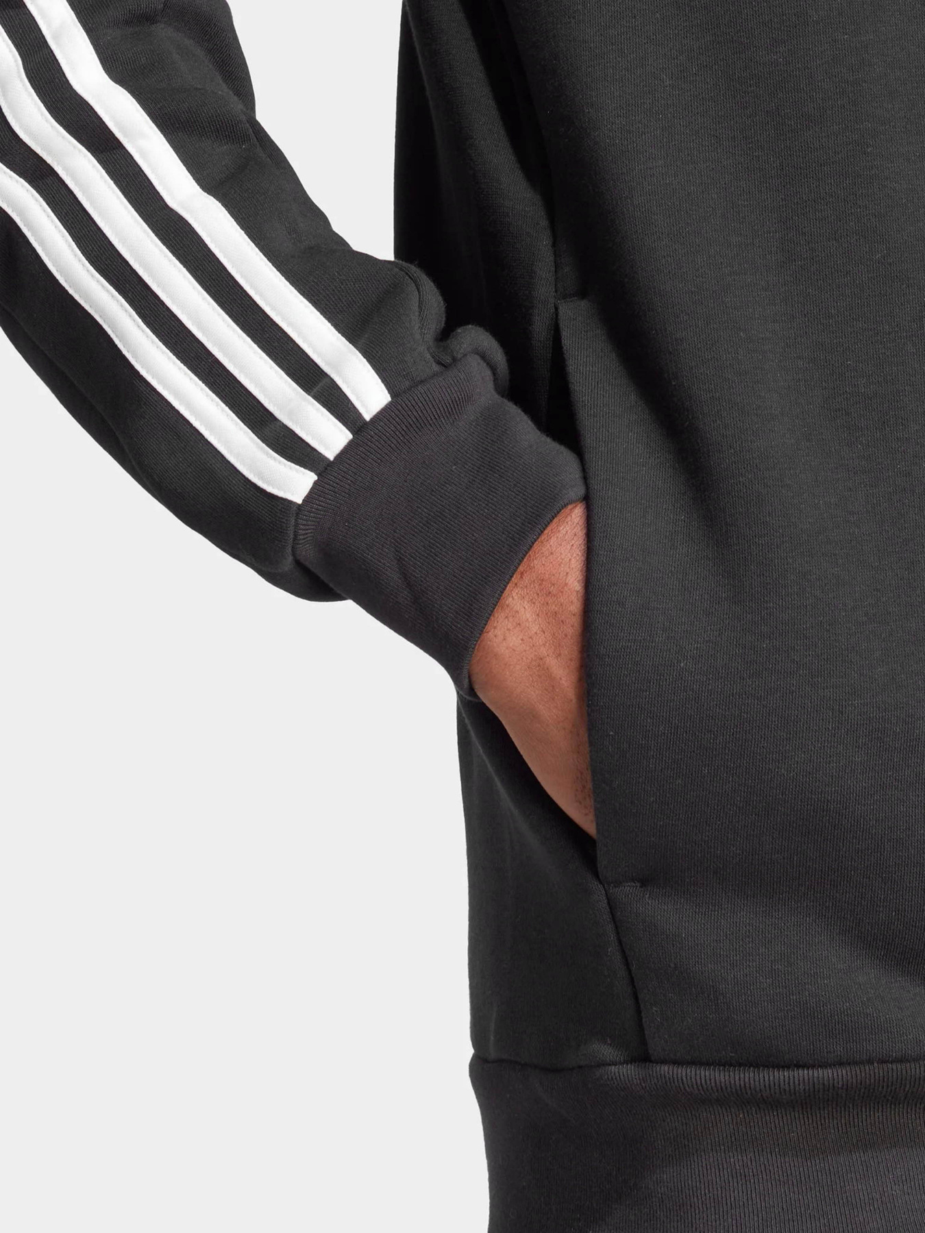 Кофта спортивная Adidas Essentials Fleece 3-Stripes Full-Zip модель IB4029 Фото