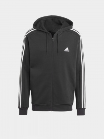 Кофта спортивная Adidas Essentials Fleece 3-Stripes Full-Zip модель IB4029 Фото