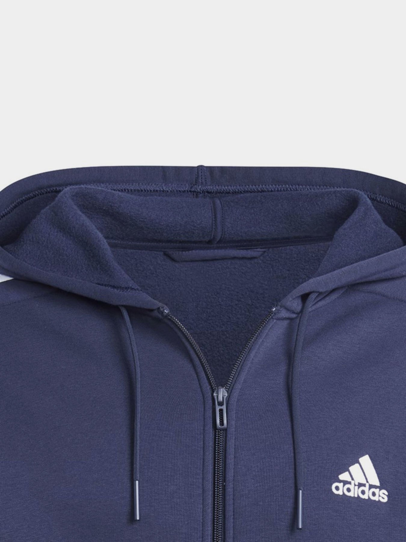 Худи Adidas Essentials Fleece 3-Stripes Full-Zip модель IJ6478 Фото