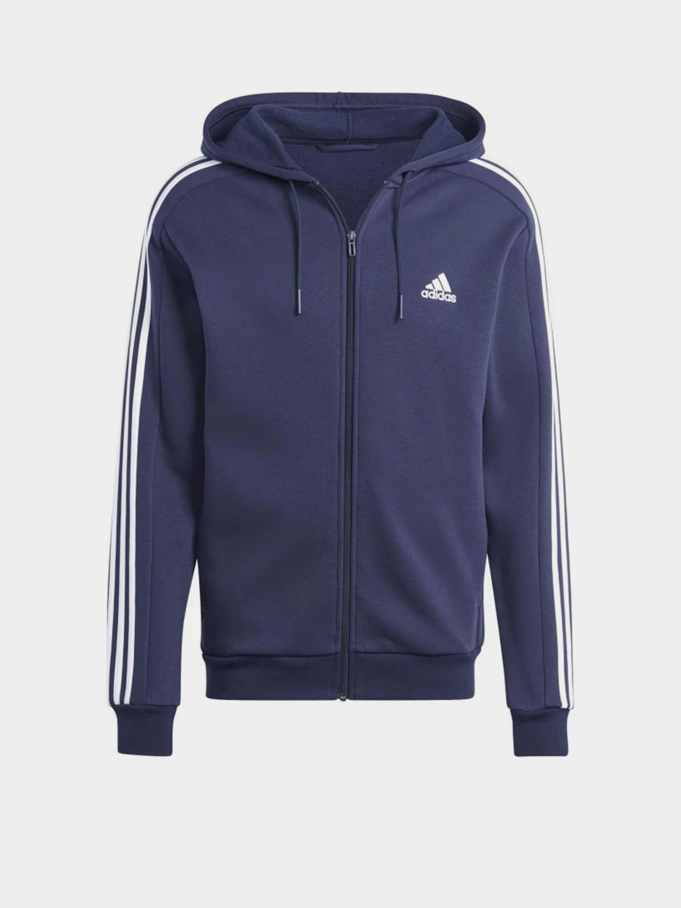 Худі Adidas Essentials Fleece 3-Stripes Full-Zip модель IJ6478 Фото