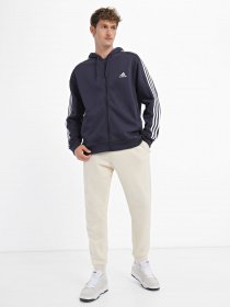 Худі Adidas Essentials Fleece 3-Stripes Full-Zip модель IJ6478 Фото