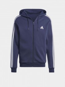 Худі Adidas Essentials Fleece 3-Stripes Full-Zip модель IJ6478 Фото
