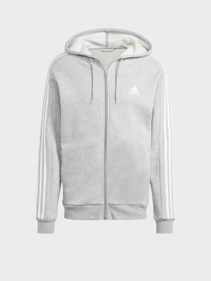 Кофта adidas Essentials Fleece 3-Stripes Full-Zip модель IJ6479 — фото 5 - INTERTOP