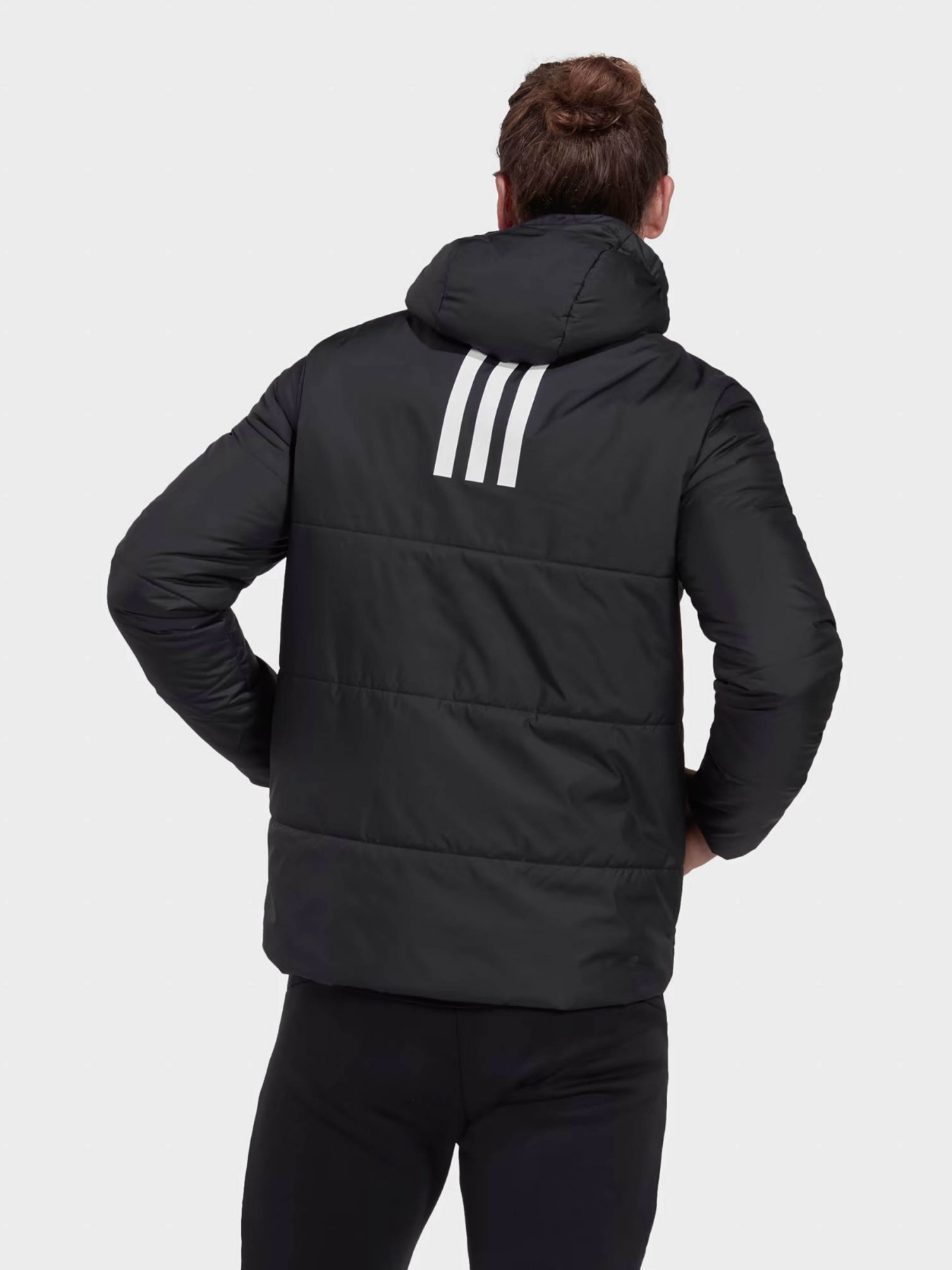 Зимняя куртка Adidas BSC 3-Stripes Hooded Insulated модель HG6276 Фото