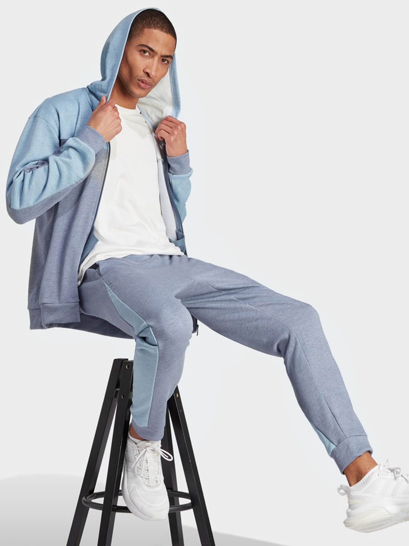 Кофта спортивная Adidas Mélange Full-Zip модель IJ8978 Фото