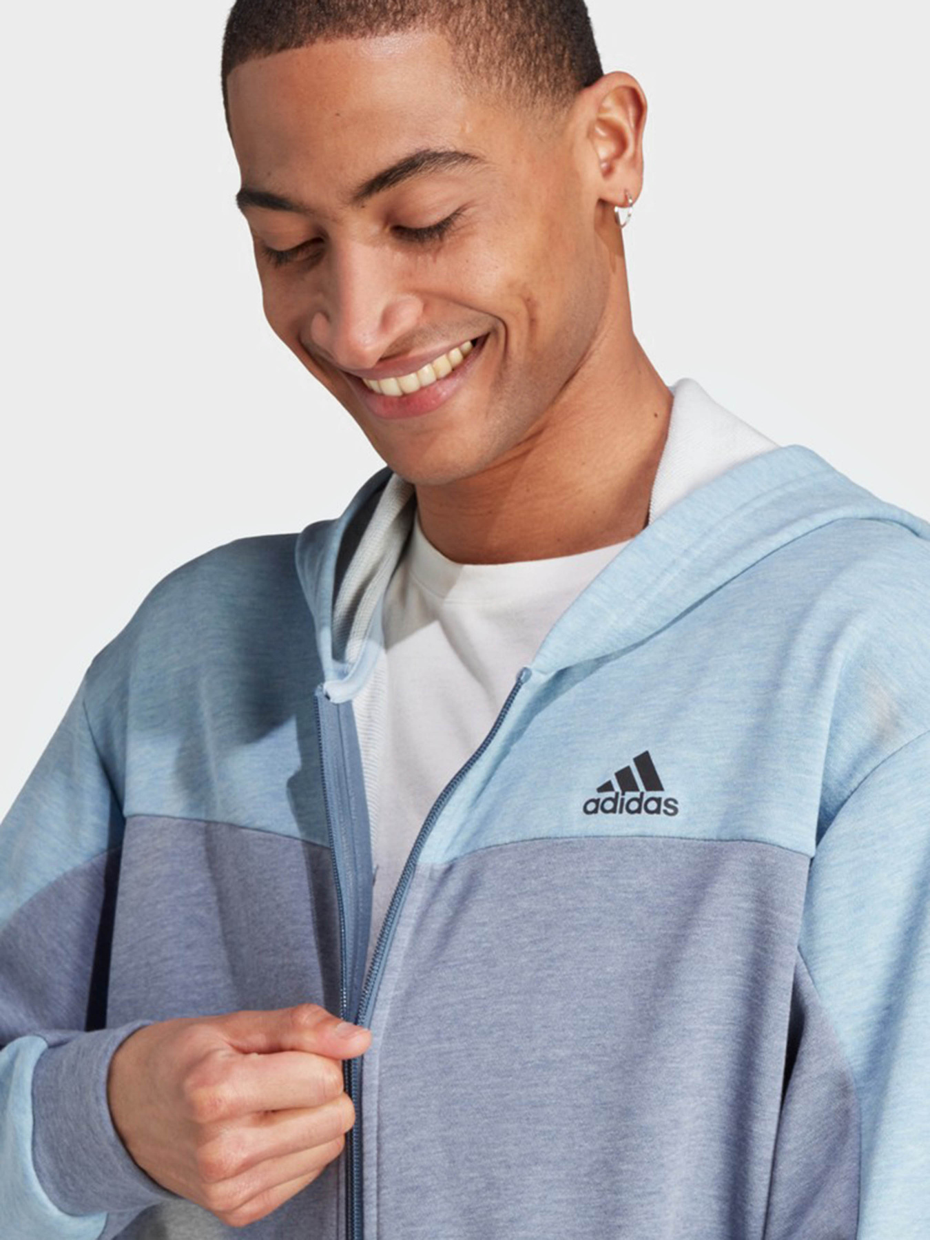 Кофта спортивная Adidas Mélange Full-Zip модель IJ8978 Фото