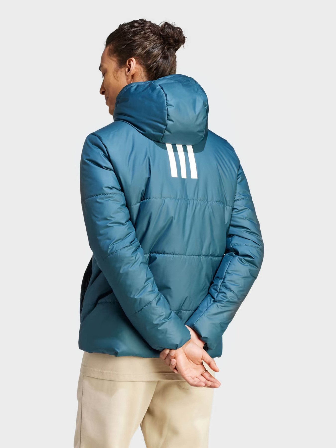 Зимова куртка Adidas BSC 3-Stripes Hooded Insulated модель IK0512 Фото