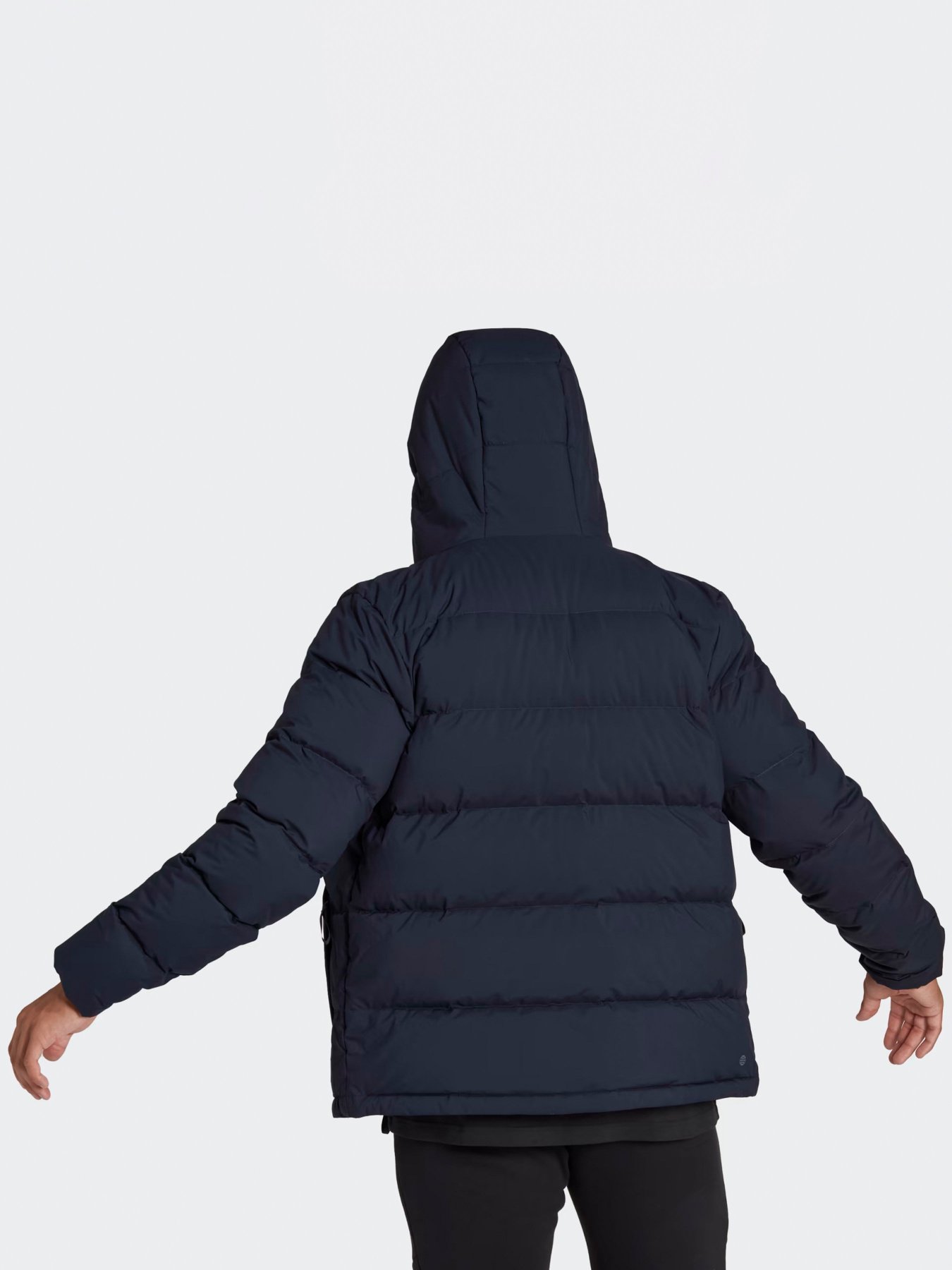 Пуховик Adidas Helionic Hooded Down модель HG8750 Фото