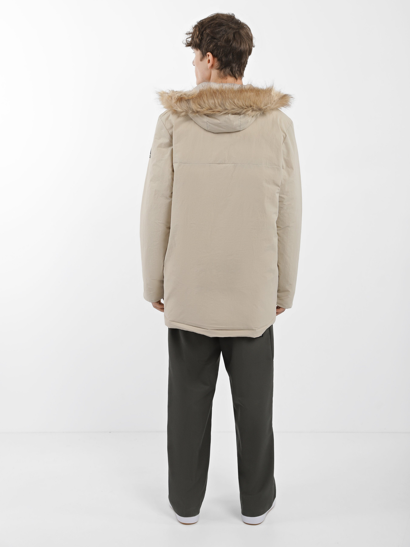 Парка Adidas Hooded Fur модель HZ8482 Фото