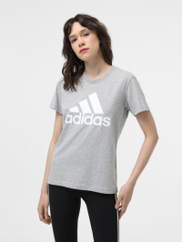 Сірий - Футболка adidas Essentials Logo