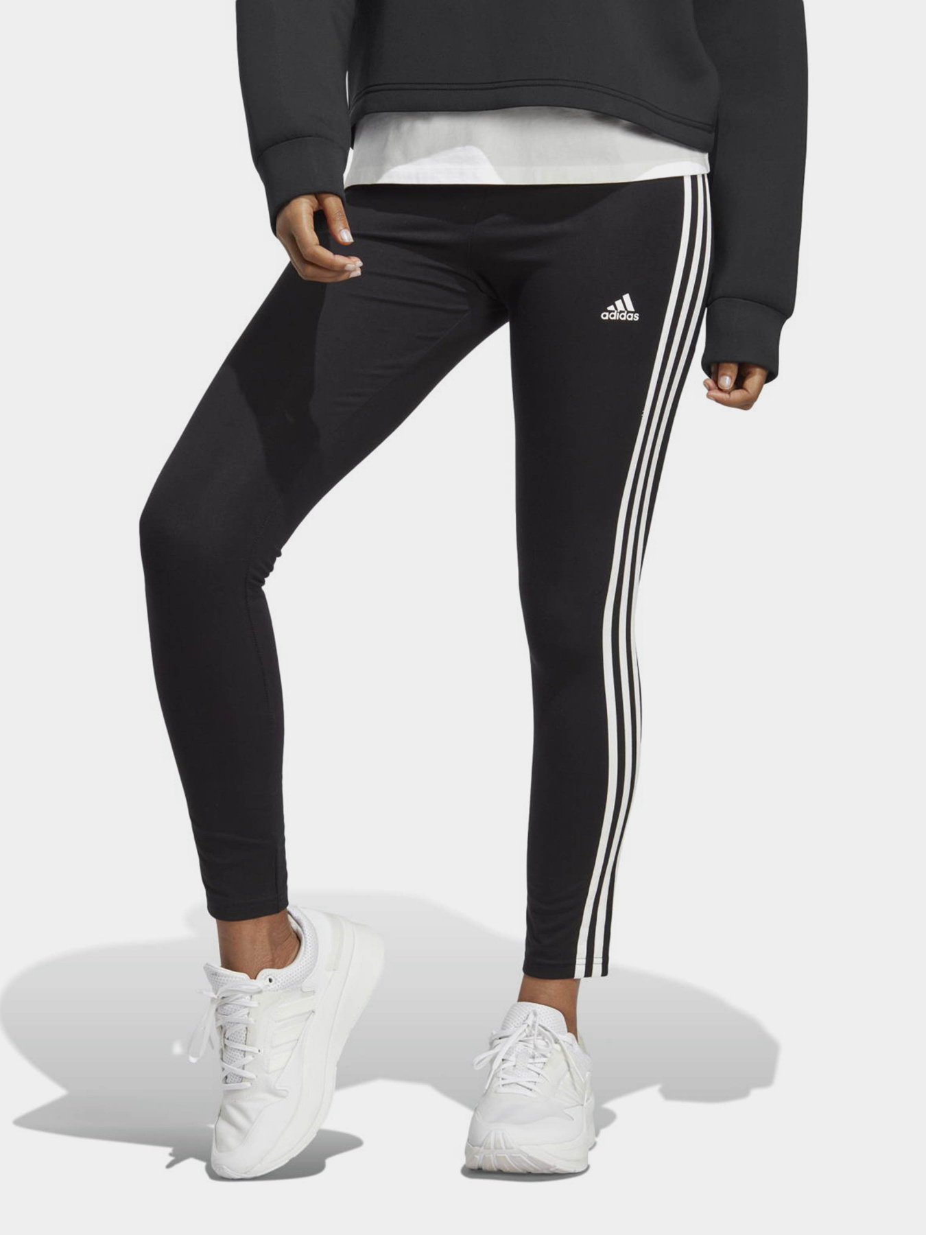 Легінси спортивні Adidas Essentials 3-Stripes High-Waisted Single Jersey модель IC7151 Фото