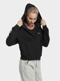 Кофта спортивная Adidas Essentials 3-Stripes French Terry Bomber Full-Zip модель IC8781 Фото