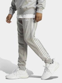 Штаны спортивные Adidas Essentials French Terry Tapered Cuff 3-Stripes Sportswear модель IC9407 Фото