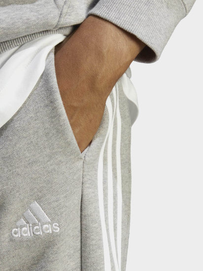 Штани спортивні adidas Essentials French Terry Tapered Cuff 3-Stripes Sportswear модель IC9407 — фото 3 - INTERTOP